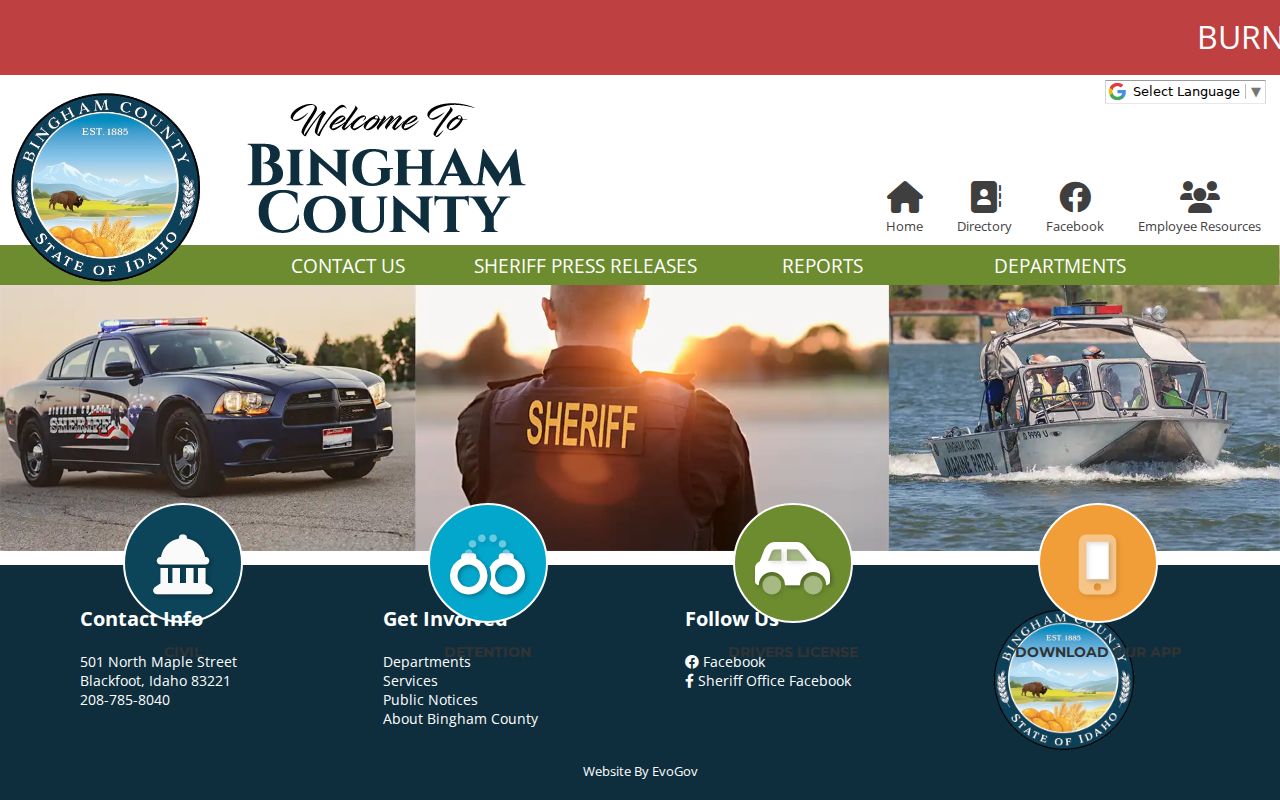 Bingham County arrest lookup sheriff office